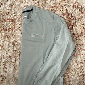 Sage green Under Armour crew neck sweatshirt
